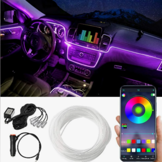 Неоновая подсветка автомобиля RGB 6метров 5дачиков